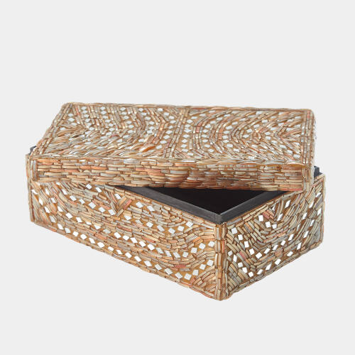 Priya Glass Bangle Bracelet Box-Taupe