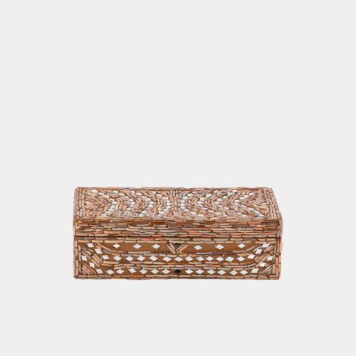 Priya Glass Bangle Bracelet Box-Taupe