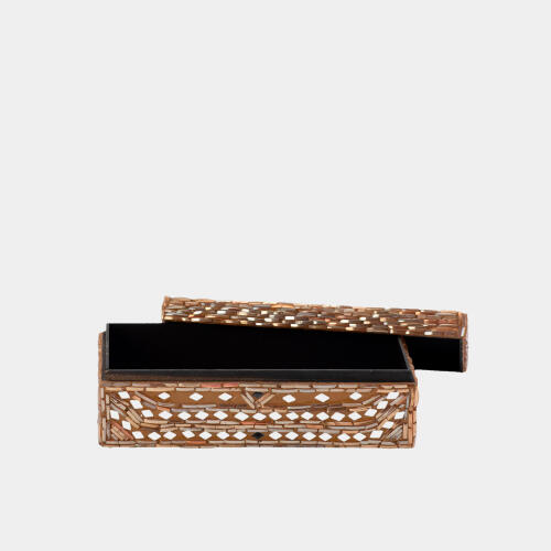 Priya Glass Bangle Bracelet Box-Taupe