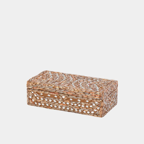 Priya Glass Bangle Bracelet Box-Taupe