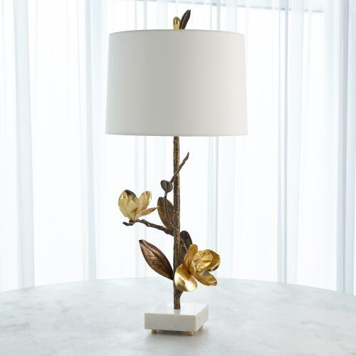 Magnolia Flower Table Lamp
