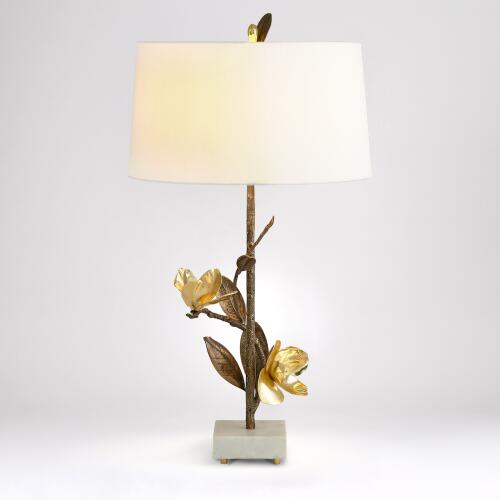 Magnolia Flower Table Lamp