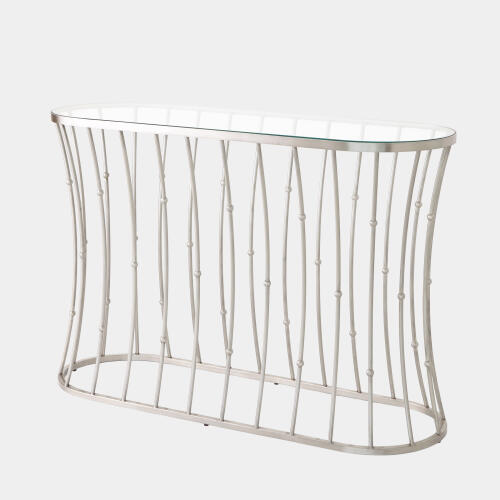 Aurora Console-Brushed Nickel