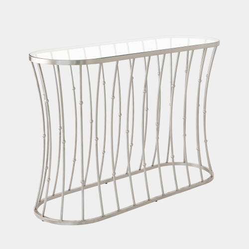 Aurora Console-Brushed Nickel