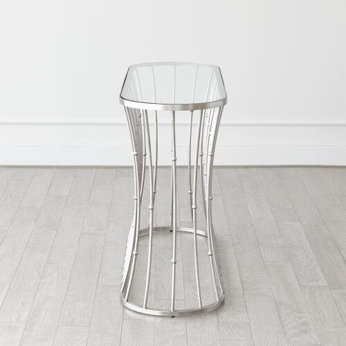 Aurora Console-Brushed Nickel