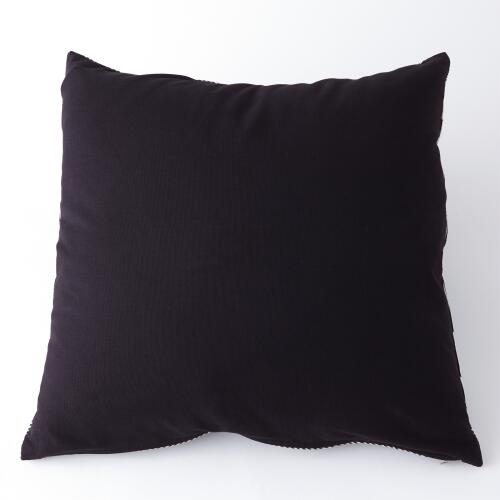 Radial Circle Pillow-Black/White