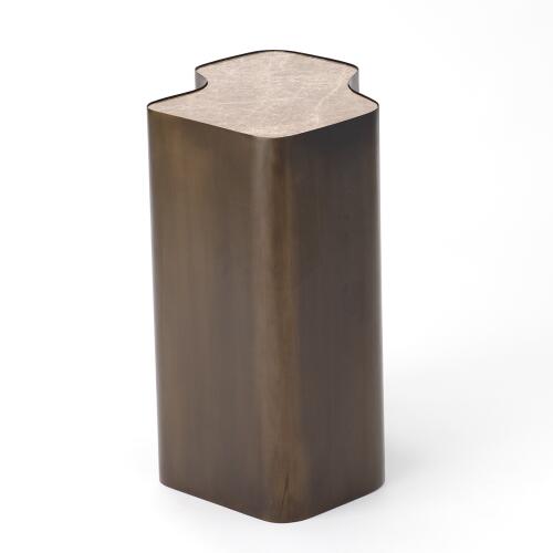 Organic Nesting Table-Bronze/Beige Marble
