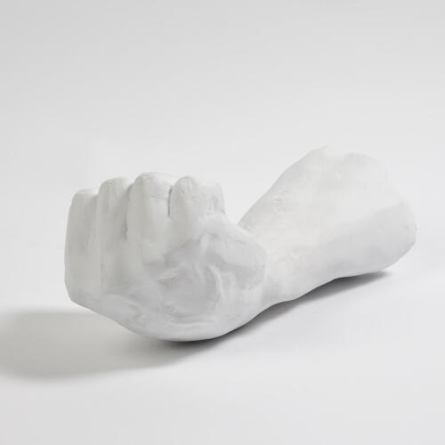 Hand Closed-Matte White