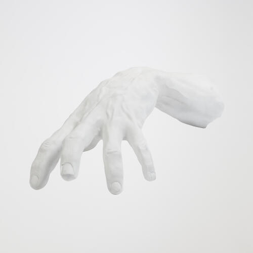 hand sculpture-matte white