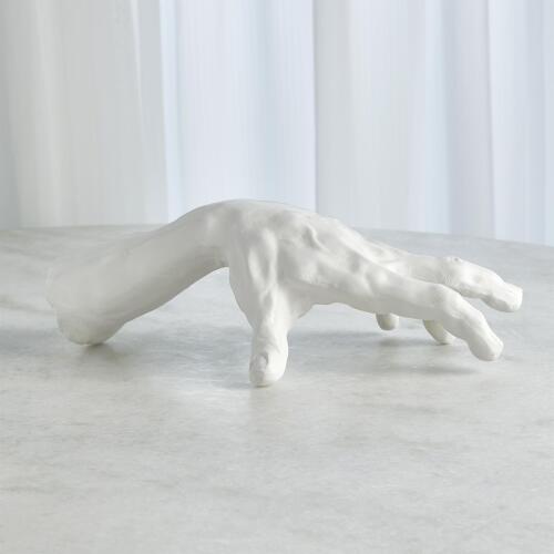 hand sculpture-matte white