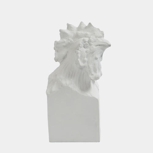 Rooster Head-Matte White