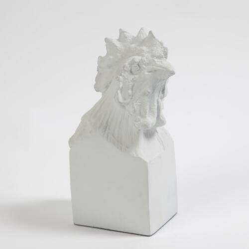 Rooster Head-Matte White