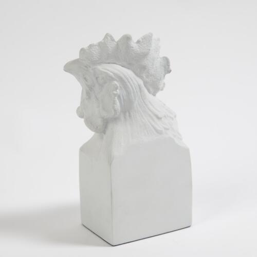 Rooster Head-Matte White