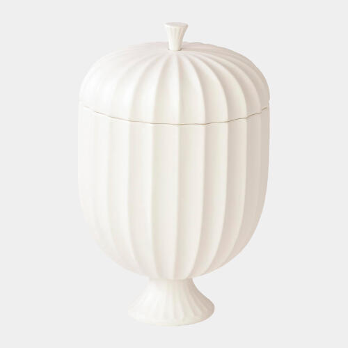 cassian flute lidded vessel-tall