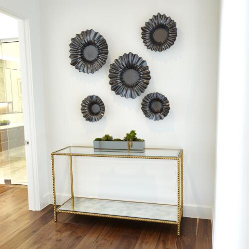 Stud Console Table-Gold Leaf