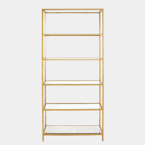 Stud Etagere-Gold Leaf
