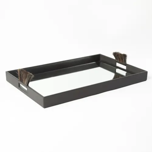 Harrington Tray-Graphite Leather