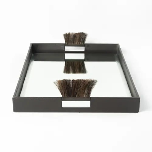 Harrington Tray-Graphite Leather