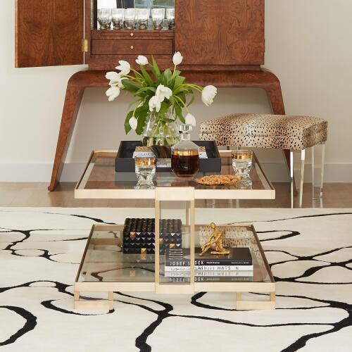 Harrington Tray-Graphite Leather