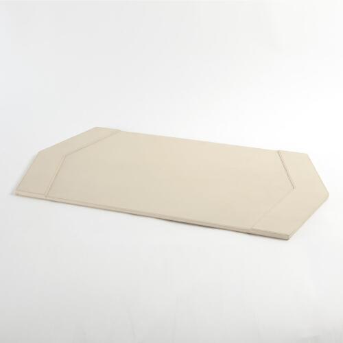 Tiffany Desk Blotter-Ivory Leather