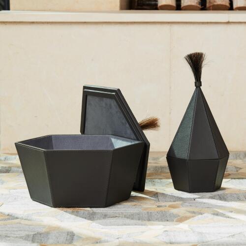 Zephyr Box-Graphite Leather