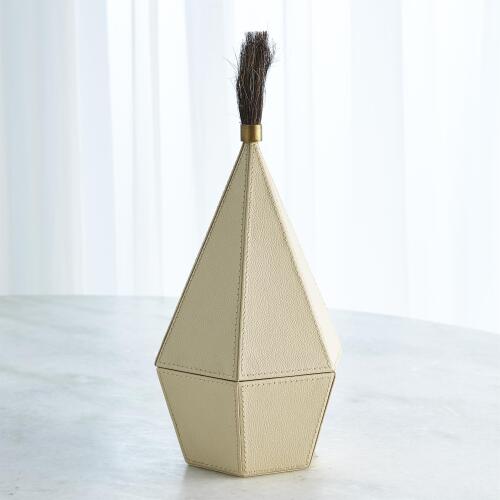 Zephyr Box-Ivory Leather