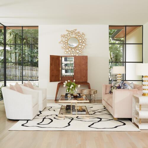 Zoned Rug-Ivory/Black