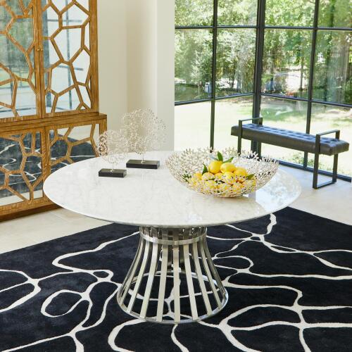 Squiggle Rug-Black/Ivory