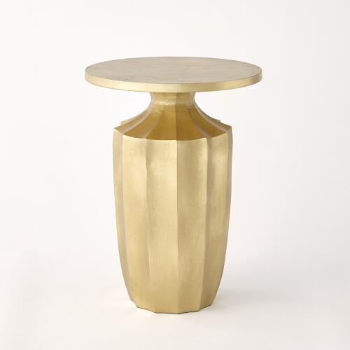 Flirt Drink Table-Gold Leaf