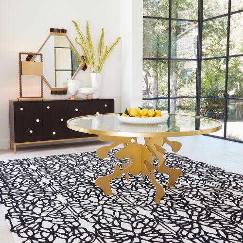 Ink Blot Dining Table-Gold Leaf