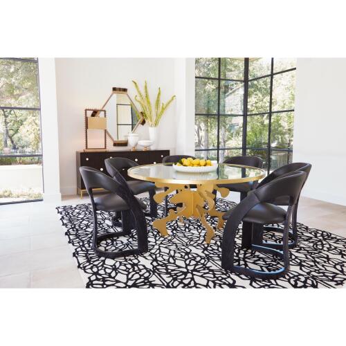 Ink Blot Dining Table-Gold Leaf