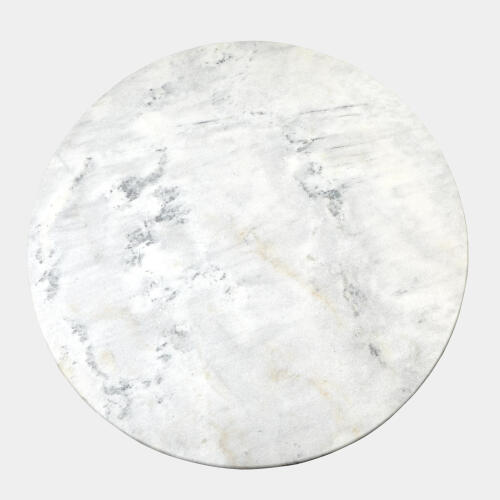 Landry Flute Table-48" Marble Top-26" Gold Base