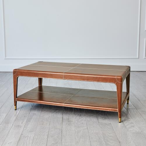 Emporium Home Tiburtina Cocktail Table-Saddle