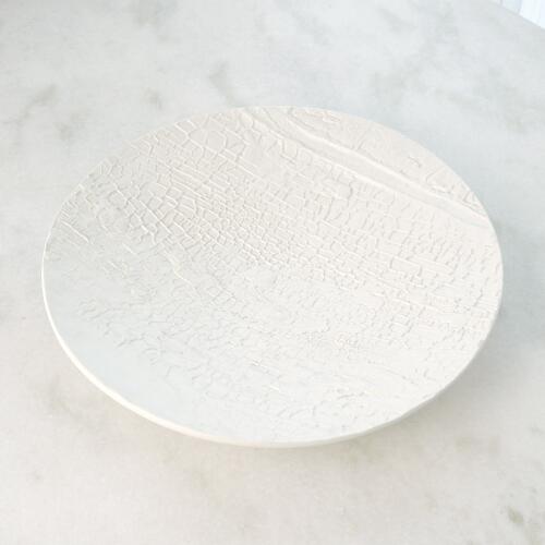 Tree Texture Charger-Matte White