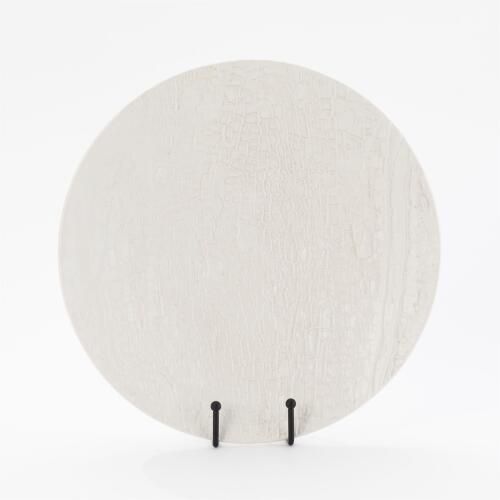 Tree Texture Charger-Matte White