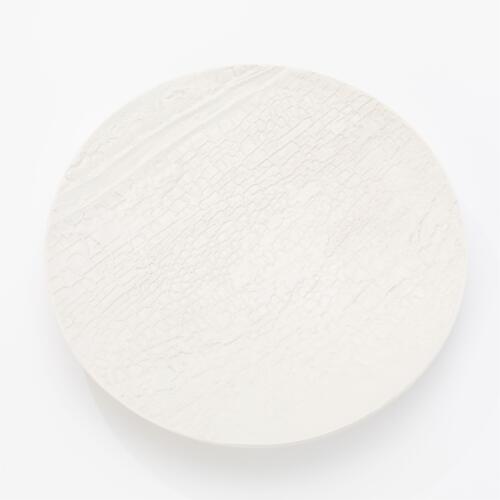 Tree Texture Charger-Matte White