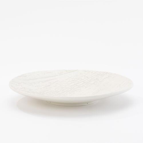 Tree Texture Charger-Matte White