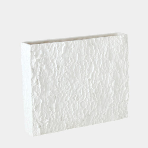 Rhytidome Texture Vase-Matte White