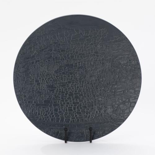 Tree Texture Charger-Matte Black