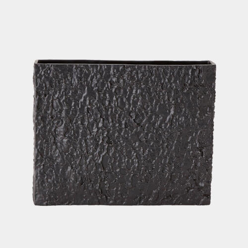 Rhytidome Texture Vase-Matte Black