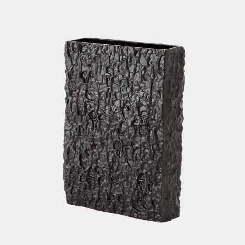 Rhytidome Texture Vase-Matte Black
