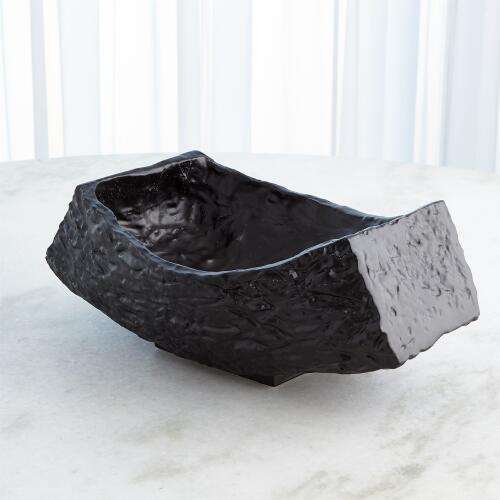 Tree Texture Bowl-Matte Black
