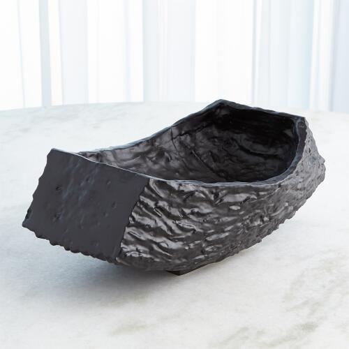 Tree Texture Bowl-Matte Black